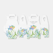 Baby shower Favor Boxen Waterverf Tropische Vis Bedankdoosjes (Uitgevouwen)