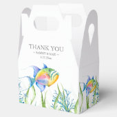 Baby shower Favor Boxen Waterverf Tropische Vis Bedankdoosjes (Geopend)