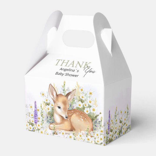 Baby Shower Favor Boxes. Bedankdoosjes (Voorkant Zijde)