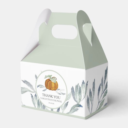 Baby shower Favor Boxes Herfst Kleine Pompoen Bedankdoosjes (Voorkant Zijde)