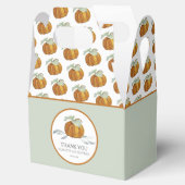Baby shower Favor Boxes Herfst Kleine Pompoen Bedankdoosjes (Geopend)