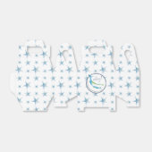 Baby shower Favor Boxes Waterverf Blauwe Walvis Bedankdoosjes (Uitgevouwen)