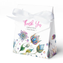 Baby shower Favor Dozen Waterverf Bloemen