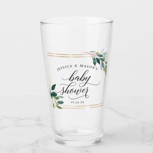 Baby shower Favor Gift Glas (Voorkant)