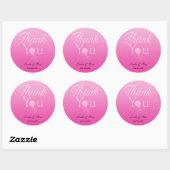 Baby shower Favor (meisje) Ronde Sticker (Vel)