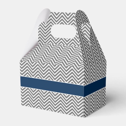 Baby shower Favor met Chevrons Persoonlijke naam Bedankdoosjes (Achterkant)