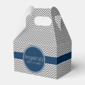 Baby shower Favor met Chevrons Persoonlijke naam Bedankdoosjes (Voorkant Zijde)