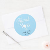 Baby shower Favor Ronde Sticker (Envelop)