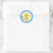 Baby shower Favor Sticker - Baby Fles (Tas)