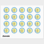 Baby Shower Favor Sticker - Babyfles (Vel)