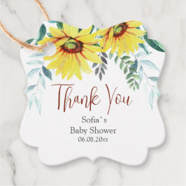 Baby shower Favor Tags Dank je. Bedankjes Labels