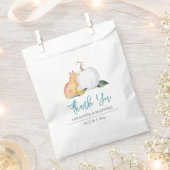 Baby shower Favor Tassen Herfst Pompoen Fox Bedankzakje (Geknipt)