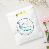 Baby shower Favor Tassen Leuke Waterverf Walvis Bedankzakje (Gezegeld)