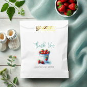 Baby shower Favor Tassen Waterverf Aardbeien Bedankzakje