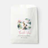 Baby shower Favor Tassen Waterverf Duck Bedankzakje (Voorkant)