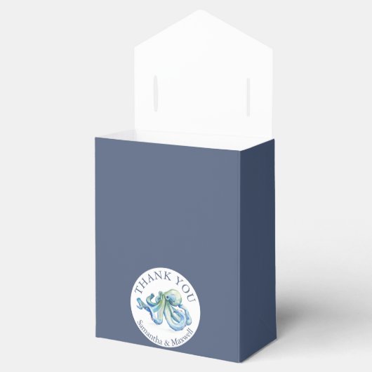 Baby shower Favoriete Dozen Sjabloon Octopus Bedankdoosjes (Geopend)