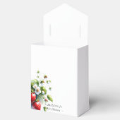 Baby shower Favoriete Dozen Waterverf Aardbeien Bedankdoosjes (Geopend)