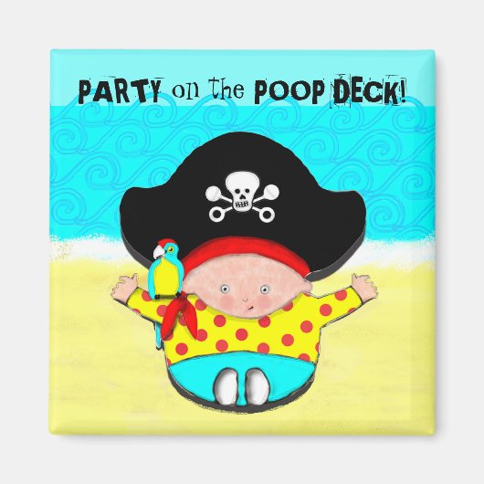 BABY SHOWER FAVORMEN MAGNEET (Voorkant)