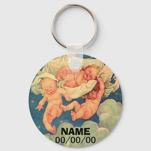 BABY SHOWER FAVORS, Baptism, Christenig Sleutelhanger (Voorkant)