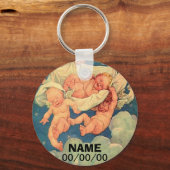 BABY SHOWER FAVORS, Baptism, Christenig Sleutelhanger (Voorkant)