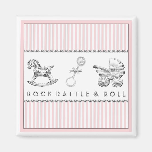 Baby shower Favors Magneet (Voorkant)