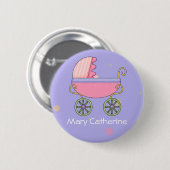 Baby shower Favors Ronde Button 5,7 Cm (Voorkant /achterkant)