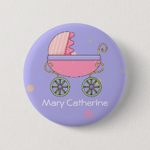  Baby shower Favors Ronde Button 5,7 Cm