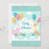 Baby Shower Feest Kaart (Voorkant)