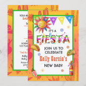 Baby Shower Feest Kaart (Voorkant / Achterkant)