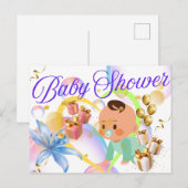 Baby Shower (feest ter ere van de geboorte van een Briefkaart (Voorkant / Achterkant)