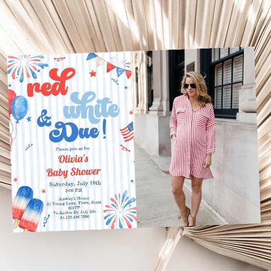 Baby Shower Feest Uitnodiging - 4 juli