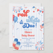 Baby Shower Feest Uitnodiging - 4 juli (Voorkant)