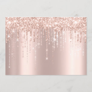 Baby shower Feet Glitter Roos Gold Drivers Boy Gir Kaart