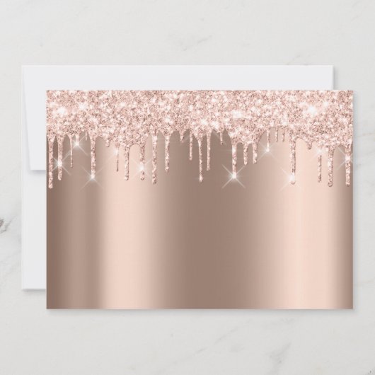 Baby shower Feet Glitter Roos Gold Drivers Boy Gir Kaart (Achterkant)