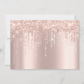 Baby shower Feet Glitter Roos Gold Drivers Boy Gir Kaart (Achterkant)