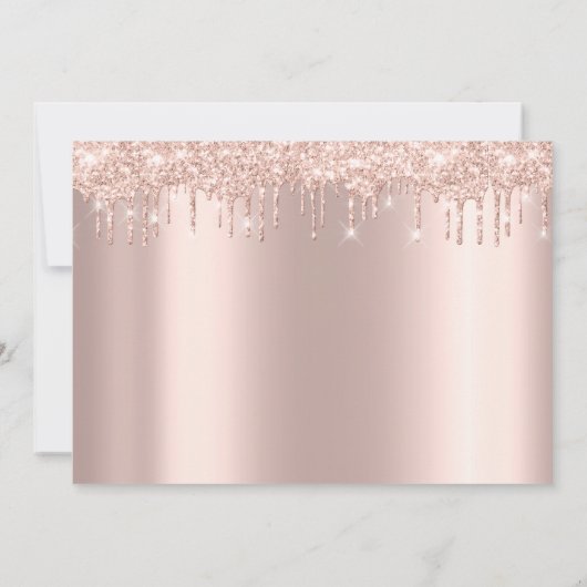 Baby shower Feet Glitter Roos Gold Drivers Boy Gir Kaart (Achterkant)