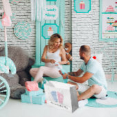 Baby shower Feet Het is een Jongerenmeisje roze bl Groot Cadeauzakje