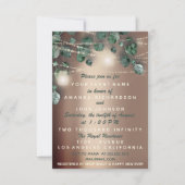 Baby shower Feet Rustic Roos Blush Girl Boy Kaart (Voorkant)