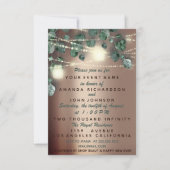 Baby shower Feet Rustic Roos Glitter Girl Boy Kaart (Voorkant)