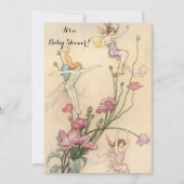 Baby shower  feiënwerij kaart (Voorkant)