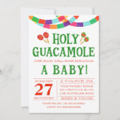 BABY SHOWER FIESTA INVITATIE KAART (Voorkant)