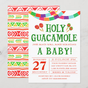 BABY SHOWER FIESTA INVITATIE KAART