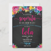 BABY SHOWER FIESTA INVITE KAART (Voorkant)