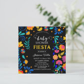 Baby shower Fiesta Mexicaanse feestuitnodiging (Staand voorkant)