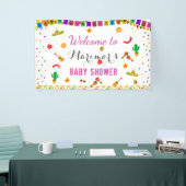Baby shower Fiesta Mexican Culture Cactus Spandoek (Beurs)