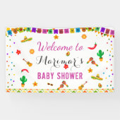 Baby shower Fiesta Mexican Culture Cactus Spandoek (Horizontaal)