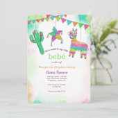 Baby shower Fiesta Uitnodiging (Staand voorkant)