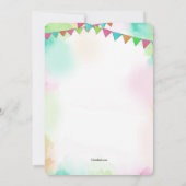 Baby shower Fiesta Uitnodiging (Achterkant)