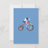 Baby shower fiets - Opmerking: Bedankkaart (Achterkant)