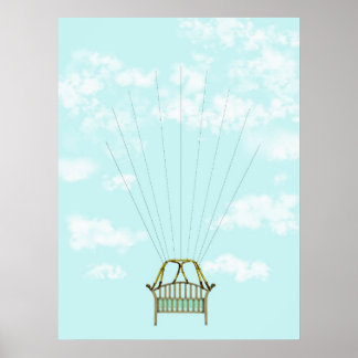 Baby shower fingerprint guest book poster